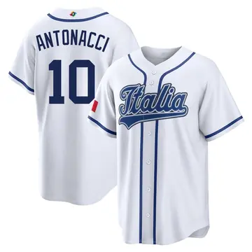 Men's Sam Antonacci Italy Baseball Replica White 2026 World